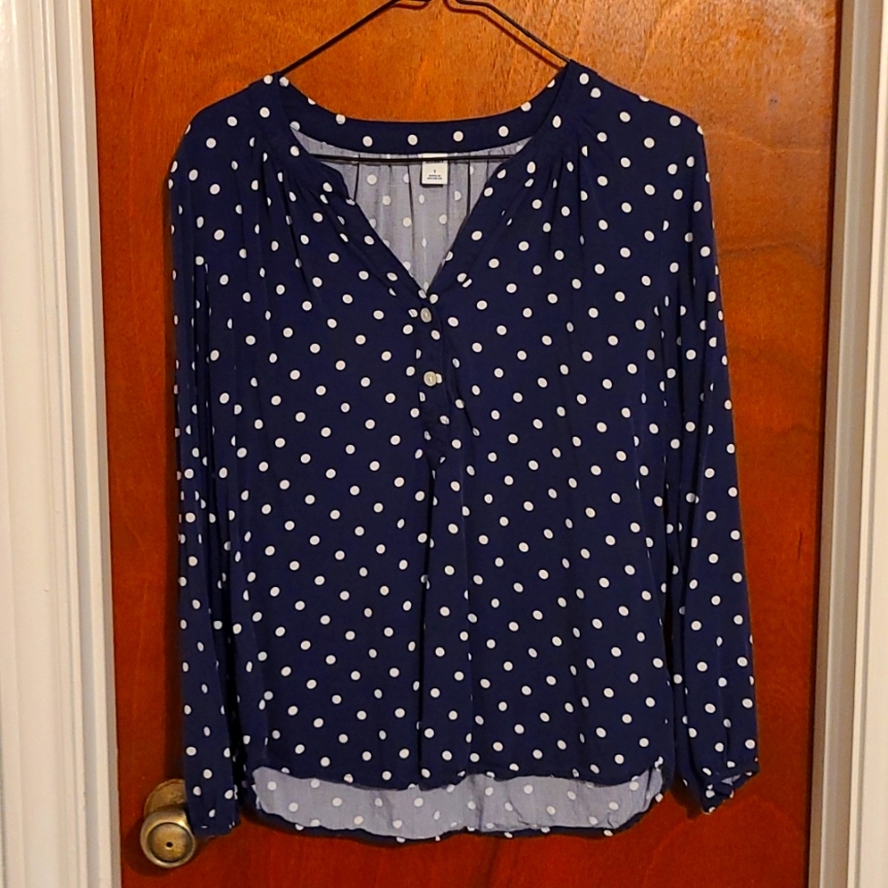 Polka dot blouse